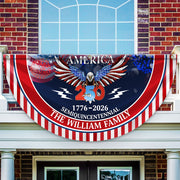 Custom Family Name 250 Years America Semiquincentennial Non-Pleated Fan Flag TH10 898017