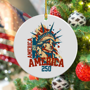 America 250 USA Freedom Liberty America 250 Anniversary Ceramic Ornament HO82 894560