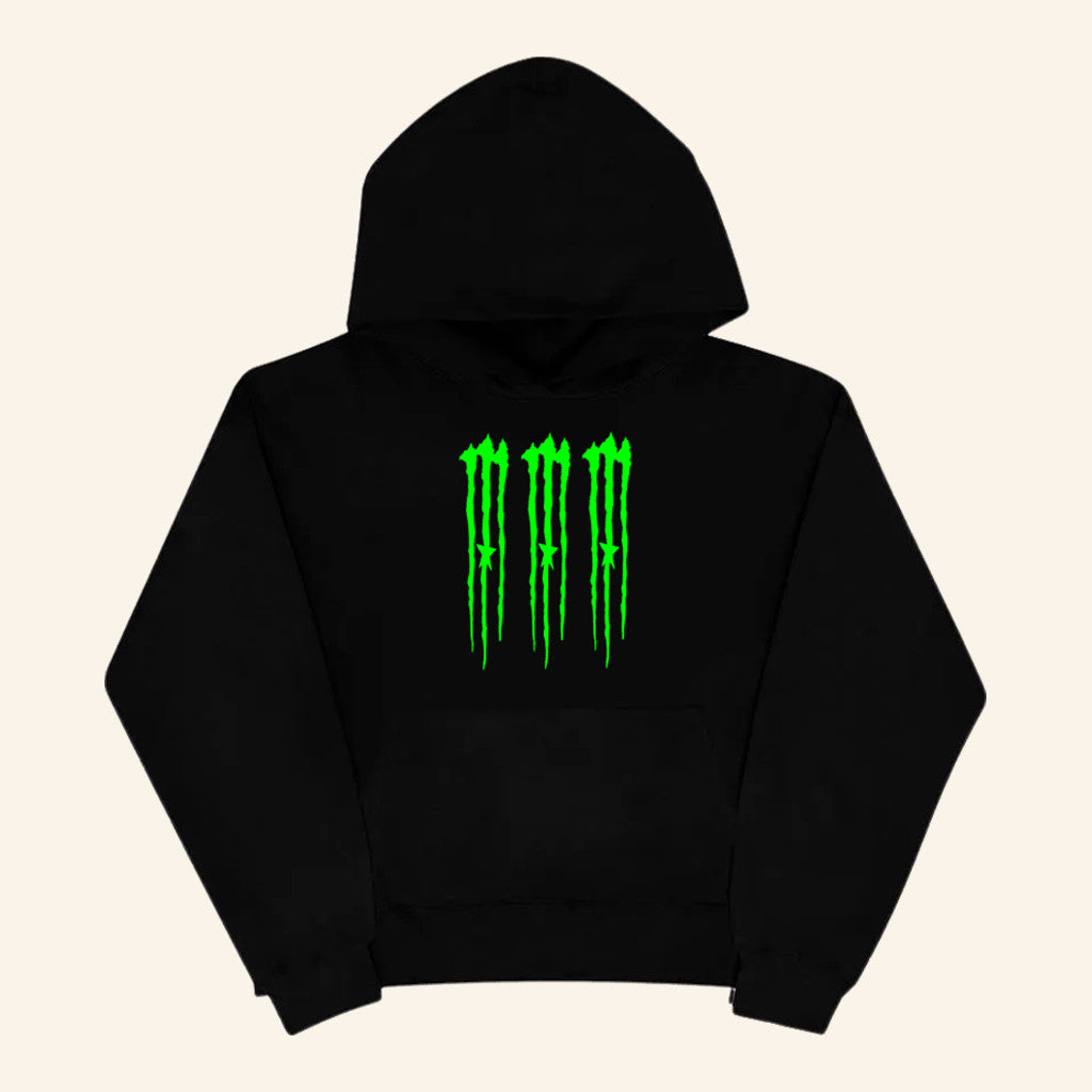 Ac1d Star Club Merch Ac1d Monst3r Black Hoodie Gifts For Friends - Thriftgiftshop