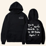 Alex Warren Merch Alex Warren Tour Hoodie You'll Never Have To Do Today Again Hoodie Fan Gifts - Thriftgiftshop