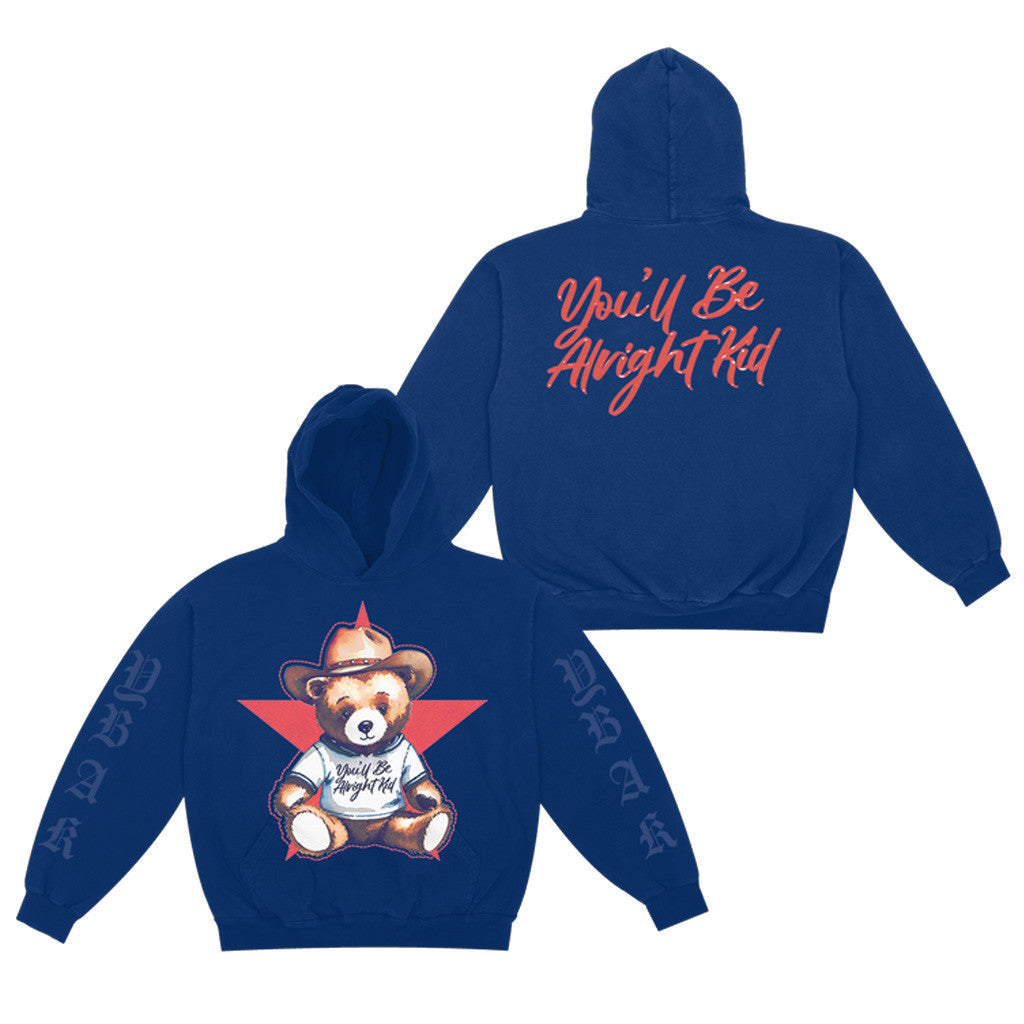 Alex Warren Merch Teddy You'll Be Alright Kid Hoodie Gifts For Girlfriend - Thriftgiftshop