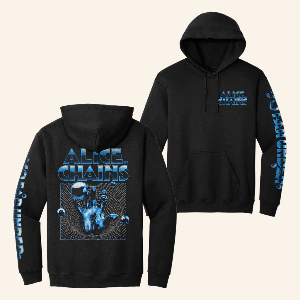 Alice In Chains Merch Wormhole Black Hoodie Husband Christmas Gift Ideas - Thriftgiftshop