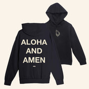 Aloha and Amen Merch Aloha Hands Hoodie Birthday Gift For Father - Thriftgiftshop