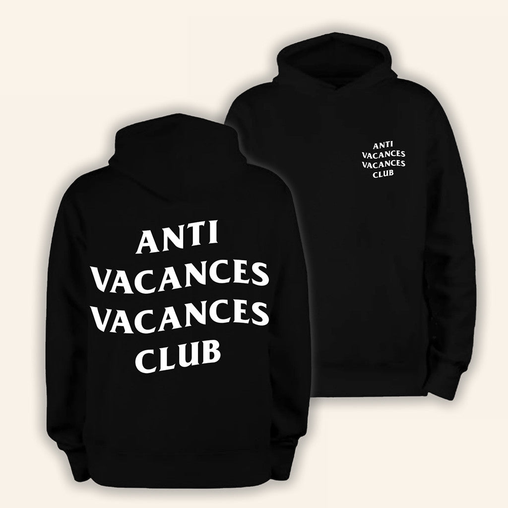 Alpha Squadron Merch Anti Vacances Club Hoodie Gifts Ideas For Brothers - Thriftgiftshop