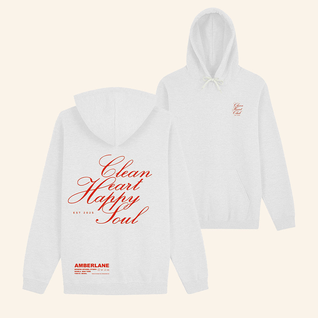 Amberlane Merch Clean Heart Club Hoodie Clean Heart Happy Soul Hoodie Gifts For Friends - Thriftgiftshop