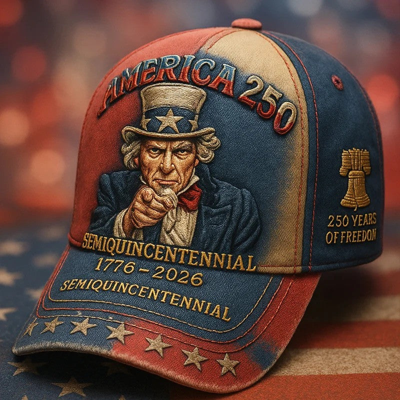 America 250 Years Of Freedom Hat Semiquincentennial 1776 2026 Cap Merch For Son
