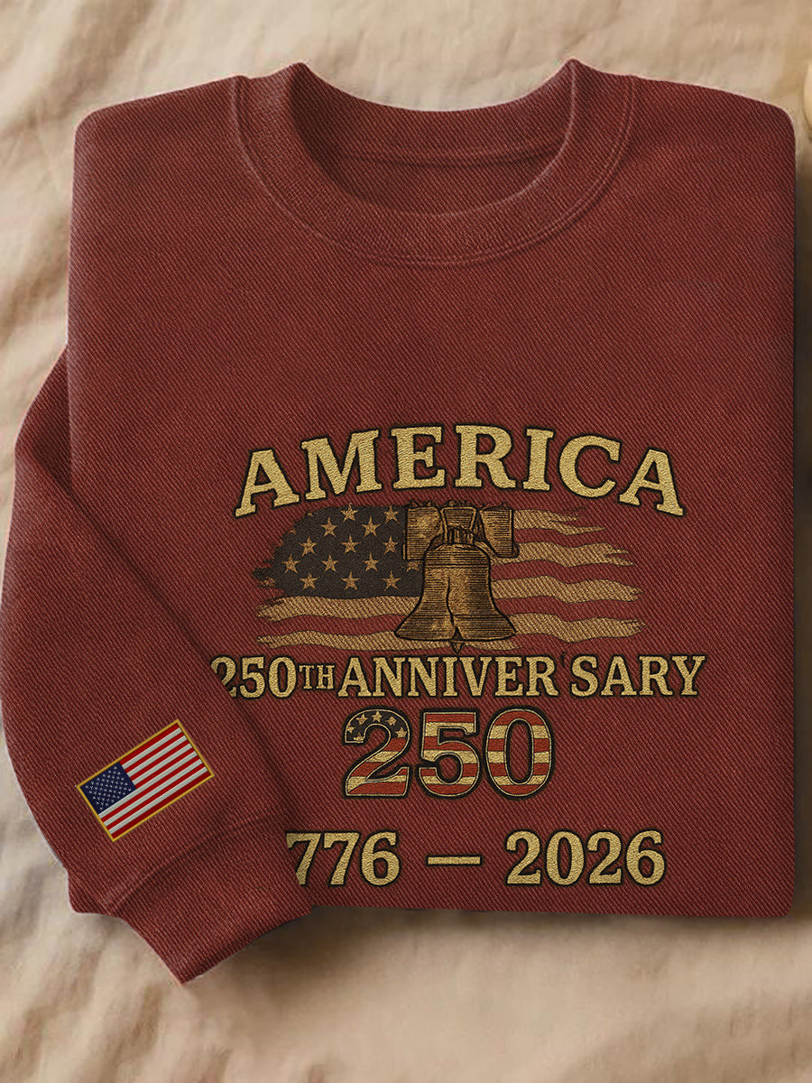 America 250th Anniversary Sweatshirt 1776 2026 Veterans Day Gift For Boyfriend