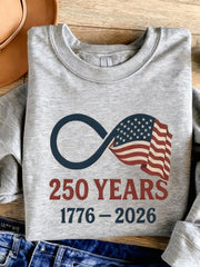 American 250th Anniversary Sweatshirt Commemorative Pullover Independence Day Gifts For Her