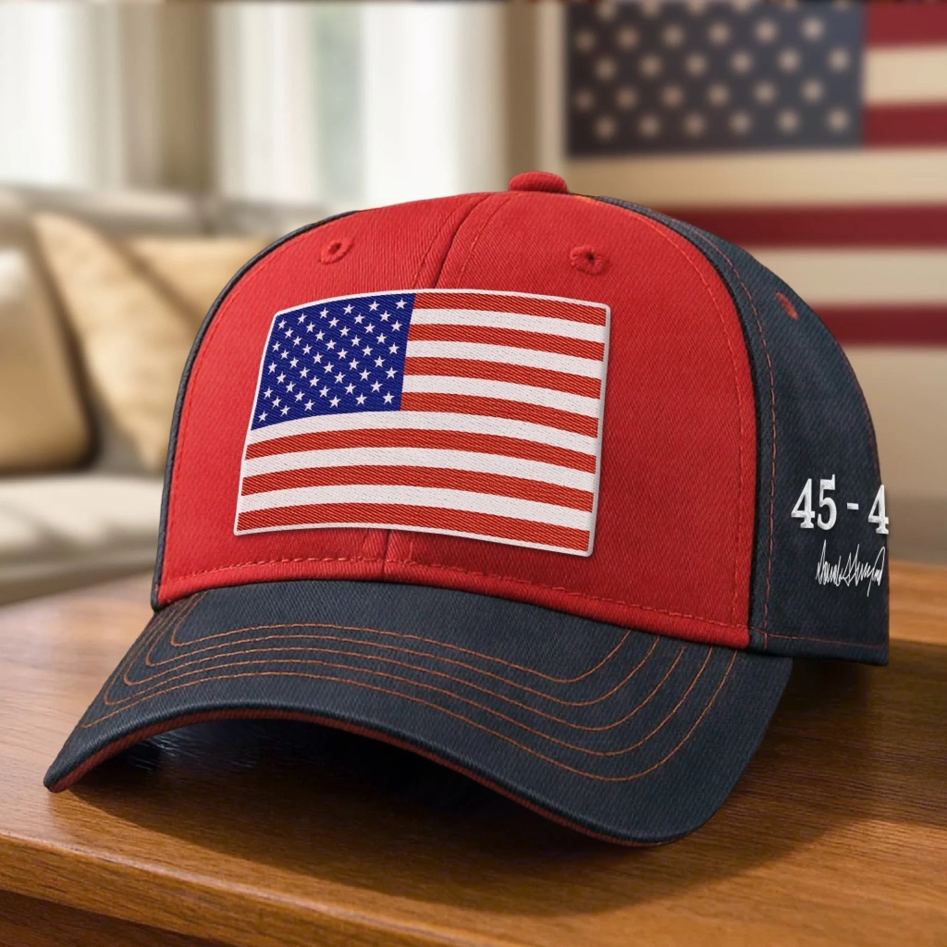 American Flag Hat 45 47 President Cap Gifts For Conservative Supporters