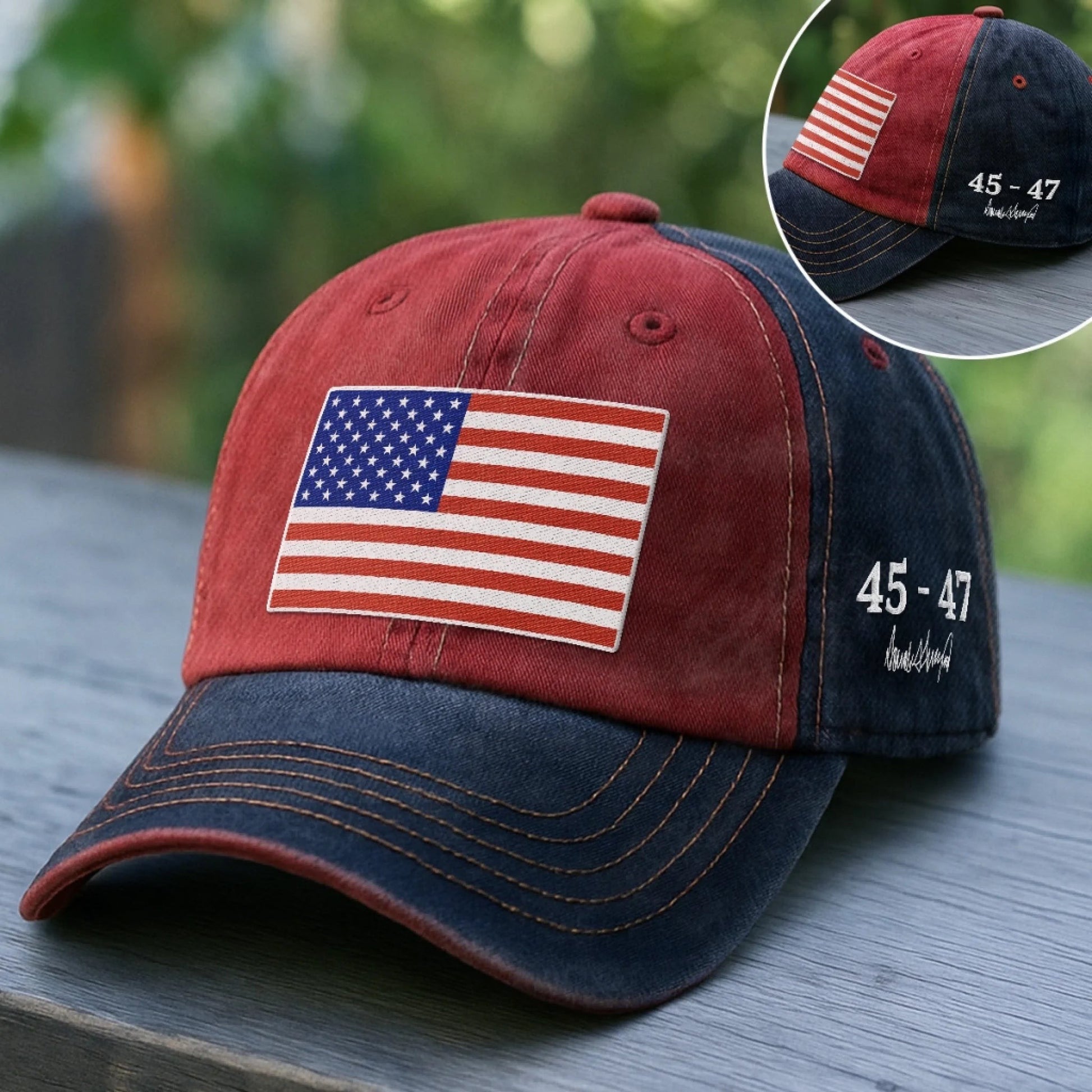 American Flag Hat 45 47 President Cap Gifts For Conservative Supporters