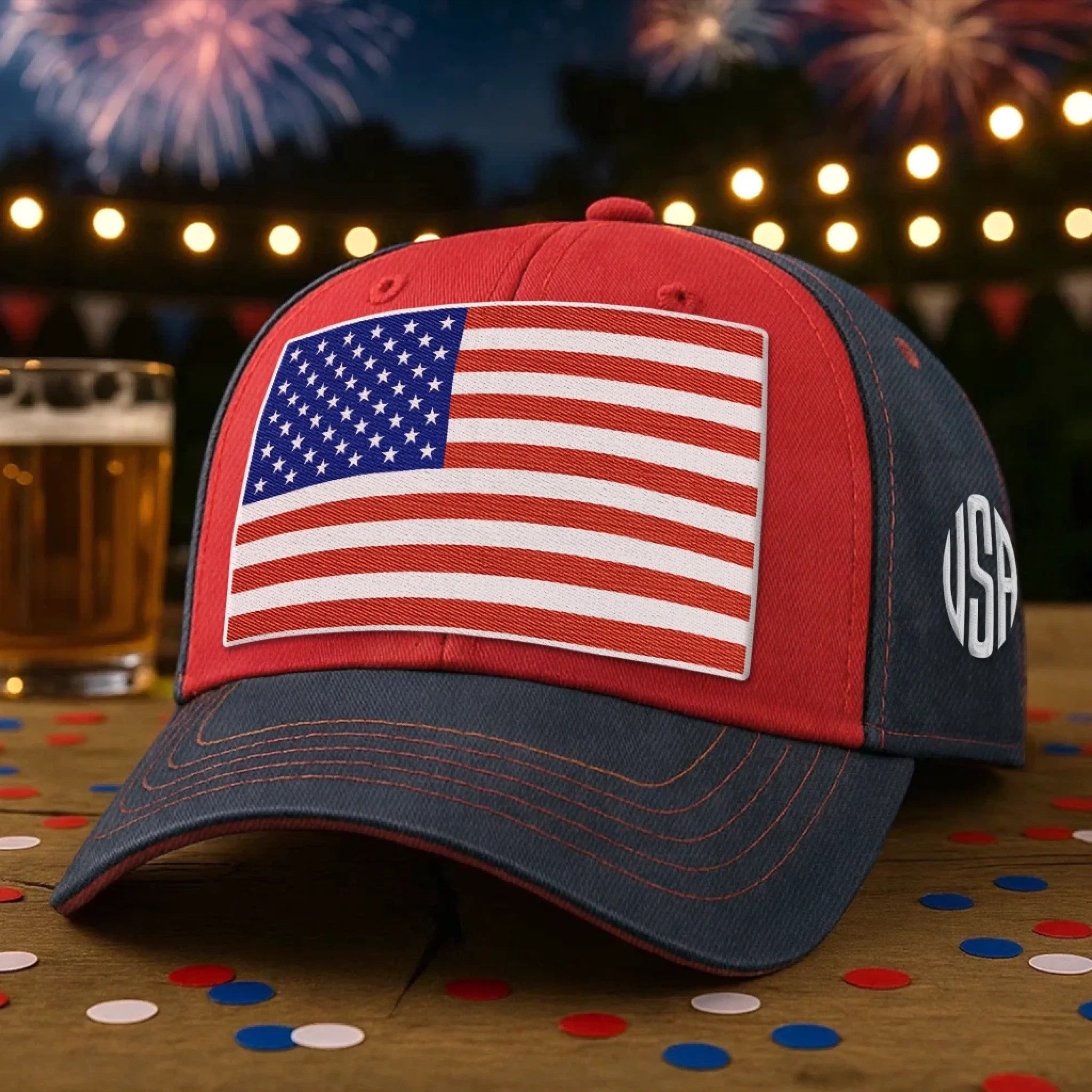 American Flag Hat All For America Fight For This Country USA Cap Gifts For Patriots