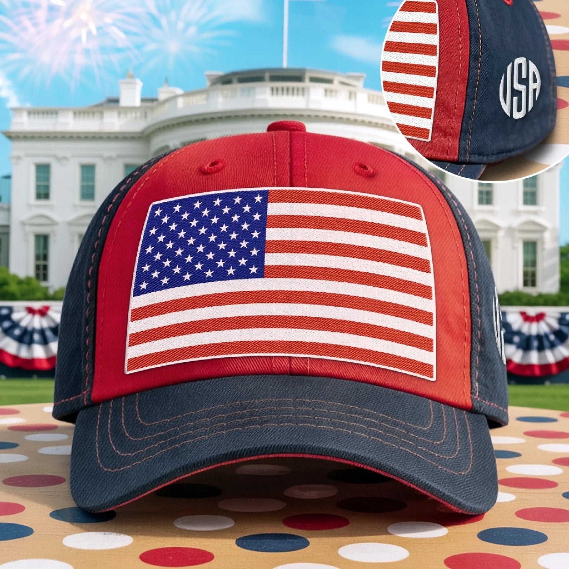 American Flag Hat All For America Fight For This Country USA Cap Gifts For Patriots