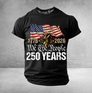 America's 250th Anniversary T-Shirt We The People 1776 2026 Gift For Men