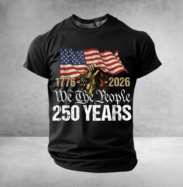 America's 250th Anniversary T-Shirt We The People 1776 2026 Gift For Men