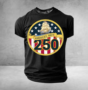 America's Navy 250th Anniversary T-Shirt Small Gifts Ideas For Veterans