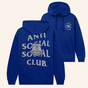 Anti Social Social Club Merch ASSC X Everton FC Blues Blue Hoodie Gifts For Besties - Thriftgiftshop