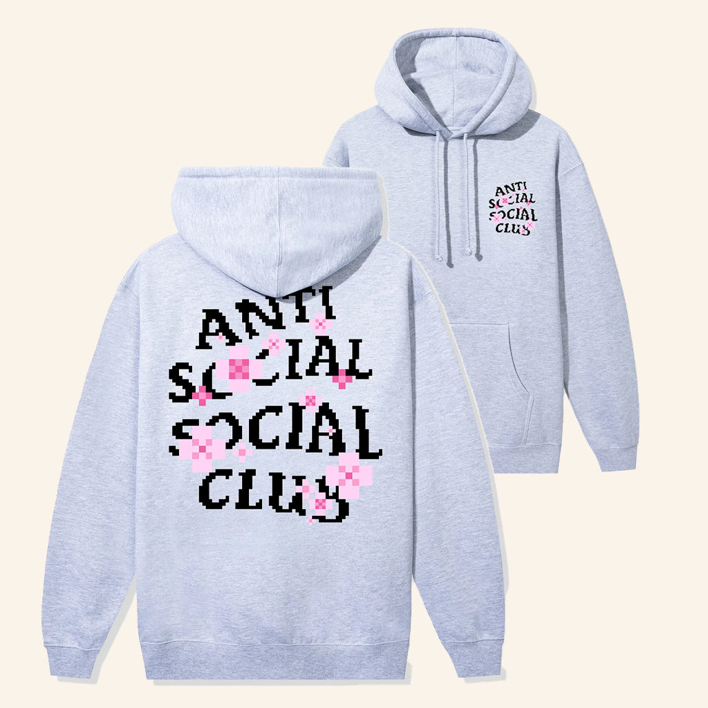 Anti Social Social Club Merch ASSC X Minecraft Cherry Blossom Hoodie Gifts For Girlfriend - Thriftgiftshop