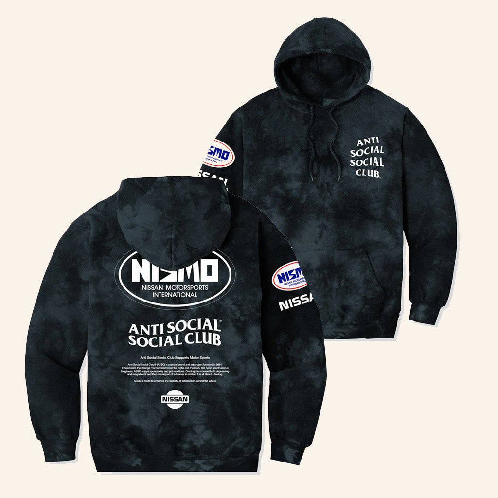 Anti Social Social Club Merch ASSC X Nissan Component Tie Dye Hoodie Christmas Gifts For Brother - Thriftgiftshop