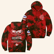 Anti Social Social Club Merch ASSC X Nissan Component Tie Dye Hoodie Christmas Gifts For Son - Thriftgiftshop