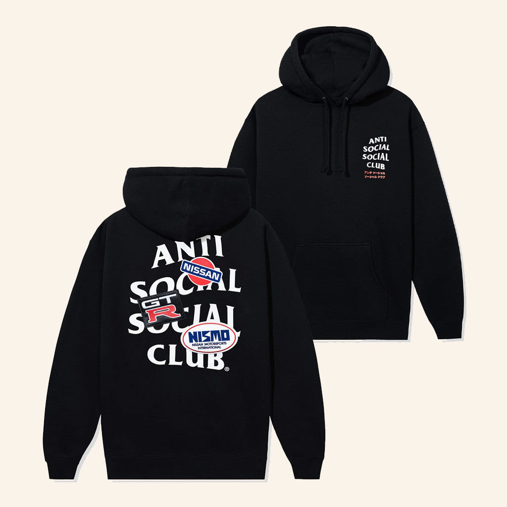 Anti Social Social Club Merch ASSC X Nissan Hoodie Christmas Gifts For Husband - Thriftgiftshop