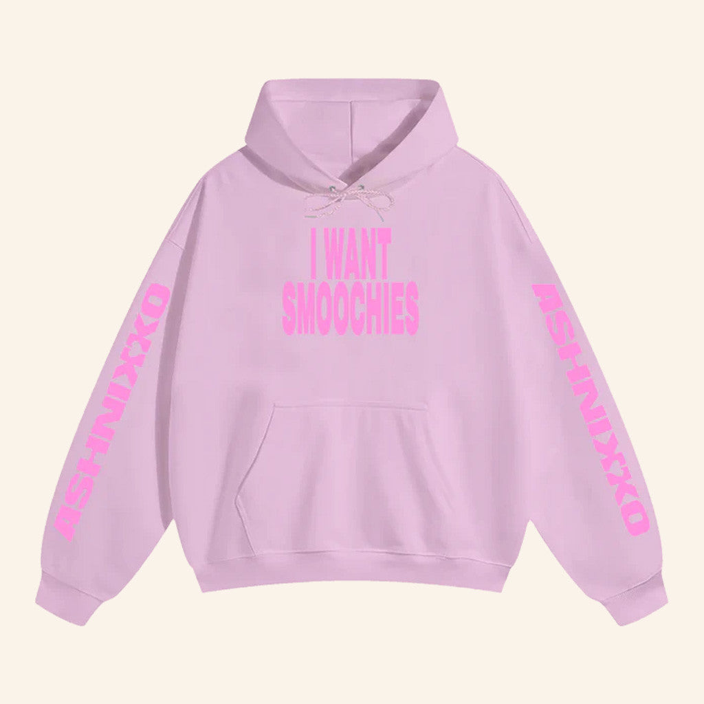 Ashnikko Merch I Want Smoochies Hoodie Christmas Gifts For Girlfriend - Thriftgiftshop