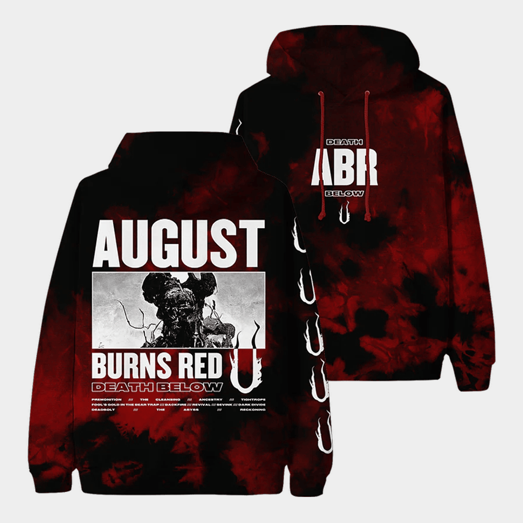August Burns Red Merch Death Below Red Dye Hoodie August Burns Red Hoodie Gifts For Son - Thriftgiftshop