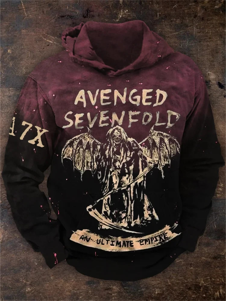 Avenged Sevenfold Merch Avenged Sevenfold Grim Reaper Hoodie Gifts For Father's Day From Son - Thriftgiftshop