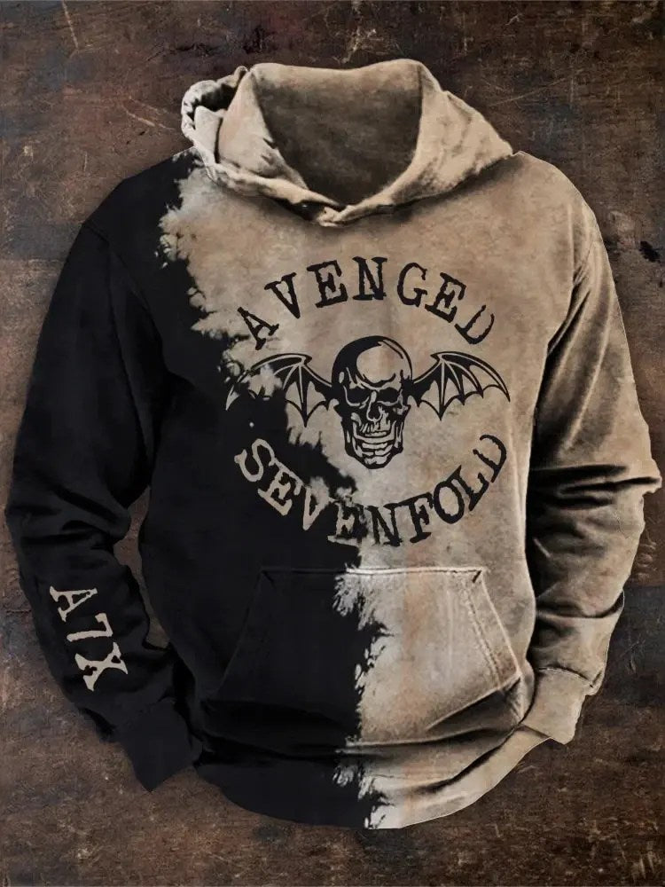Avenged Sevenfold Merch Avenged Sevenfold Wings Skull Hoodie A7X Merch Top 10 Father's Day Gifts - Thriftgiftshop