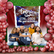 Custom Family Name America 1776 -  2026 Gift For Dad