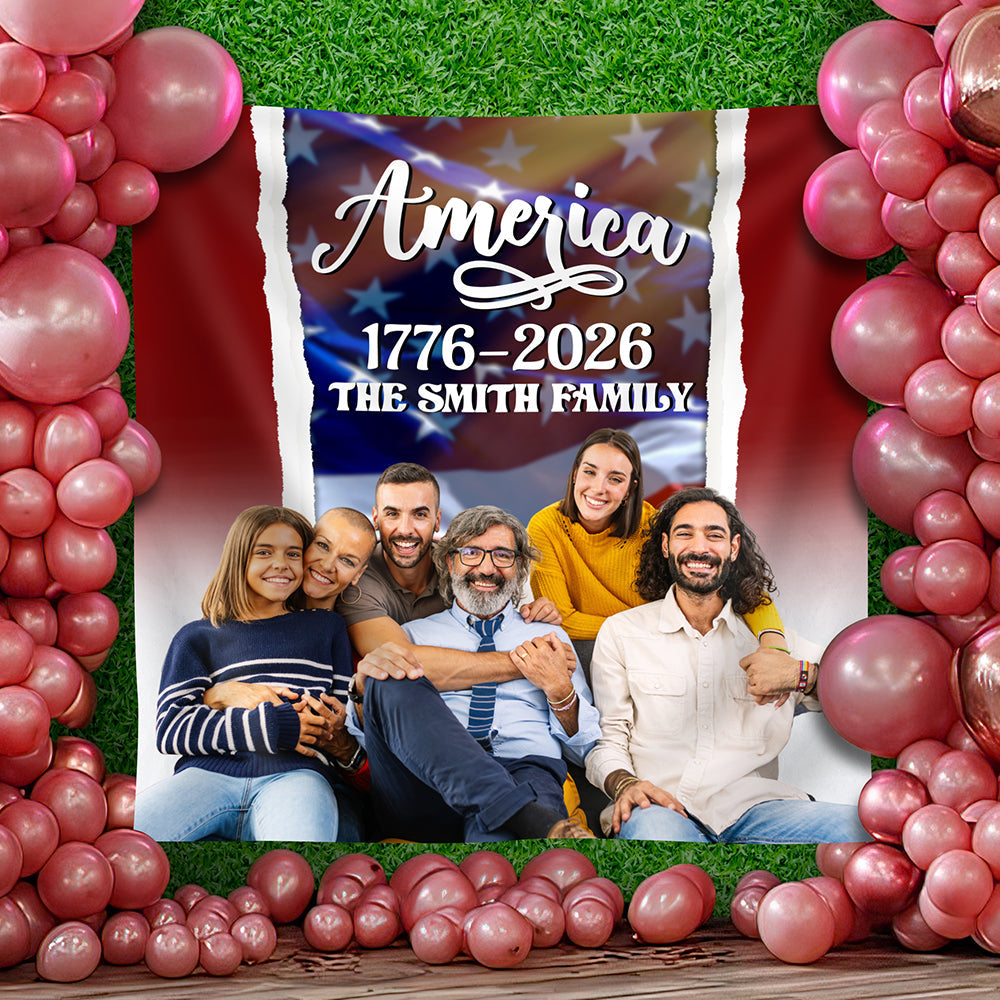 Custom Family Name America 1776 -  2026 Gift For Dad