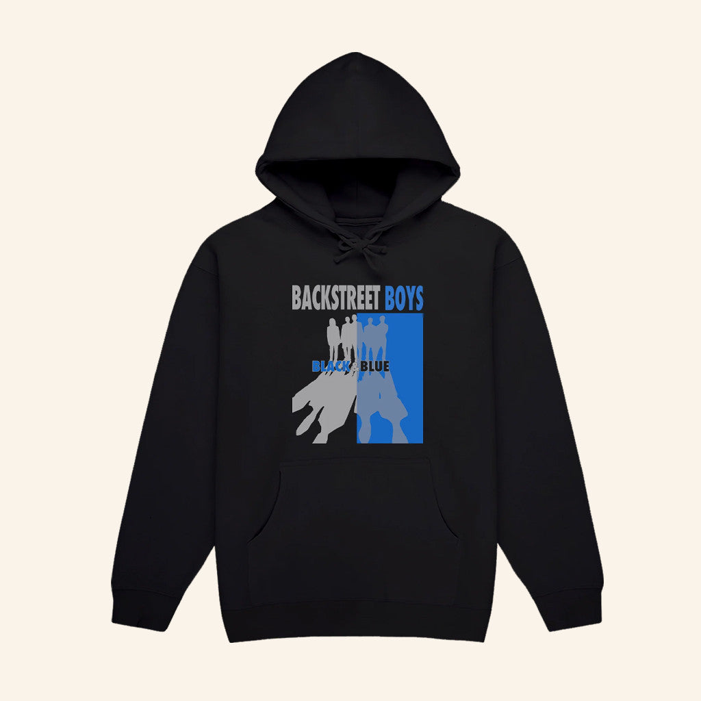 Backstreet Boys Merch Black And Blue Silhouette Hoodie Christmas Gift Ideas For Him - Thriftgiftshop