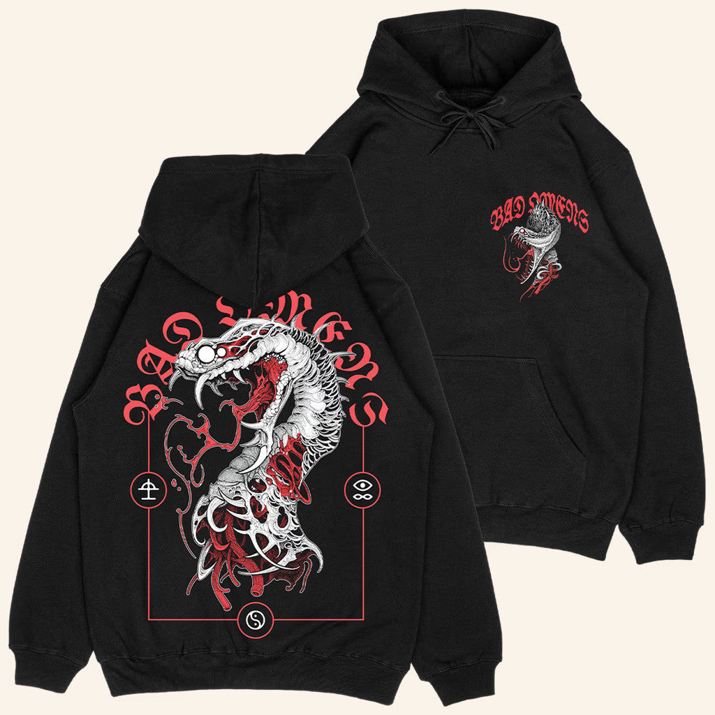 Bad Omens Merch Serpent Tongue Hoodie Gift Ideas For Music Lovers - Thriftgiftshop
