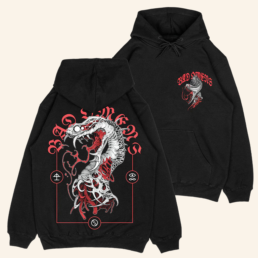 Bad Omens Official Merch Serpent Tongue Hoodie Music Lover Gift Ideas For Him - Thriftgiftshop