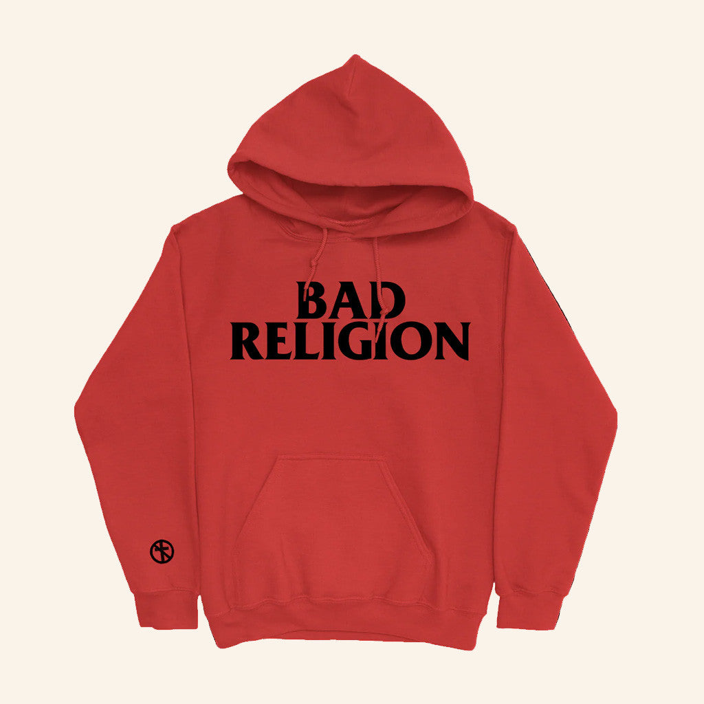 Bad Religion Merch Logo Red Hoodie Husband Christmas Gift Ideas - Thriftgiftshop