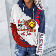 Baseball That's My Granddaughter Out There Hoodie Gifts For Grandma Baseball Lovers - Thriftgiftshop