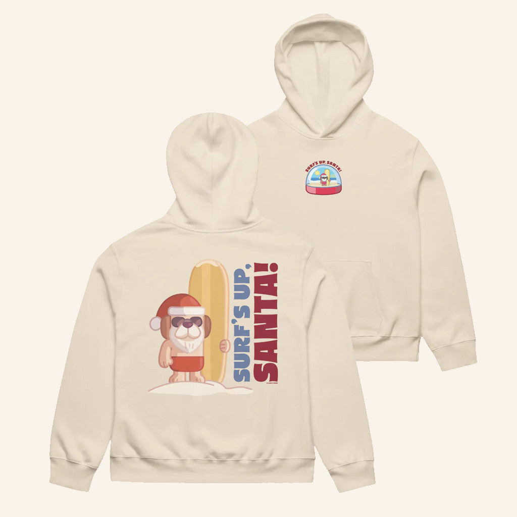 BBC Merch Surf's Up Santa Bluey Hoodie Gifts For Besties - Thriftgiftshop