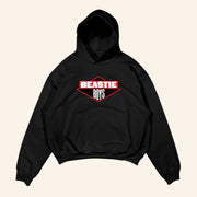 Beastie Boys Merch Black Red Diamond Logo Hoodie Gifts For Hip Hop Fans - Thriftgiftshop
