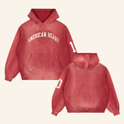 Benson Boone Merch American Heart Red Hoodie Gifts For Girlfriend - Thriftgiftshop