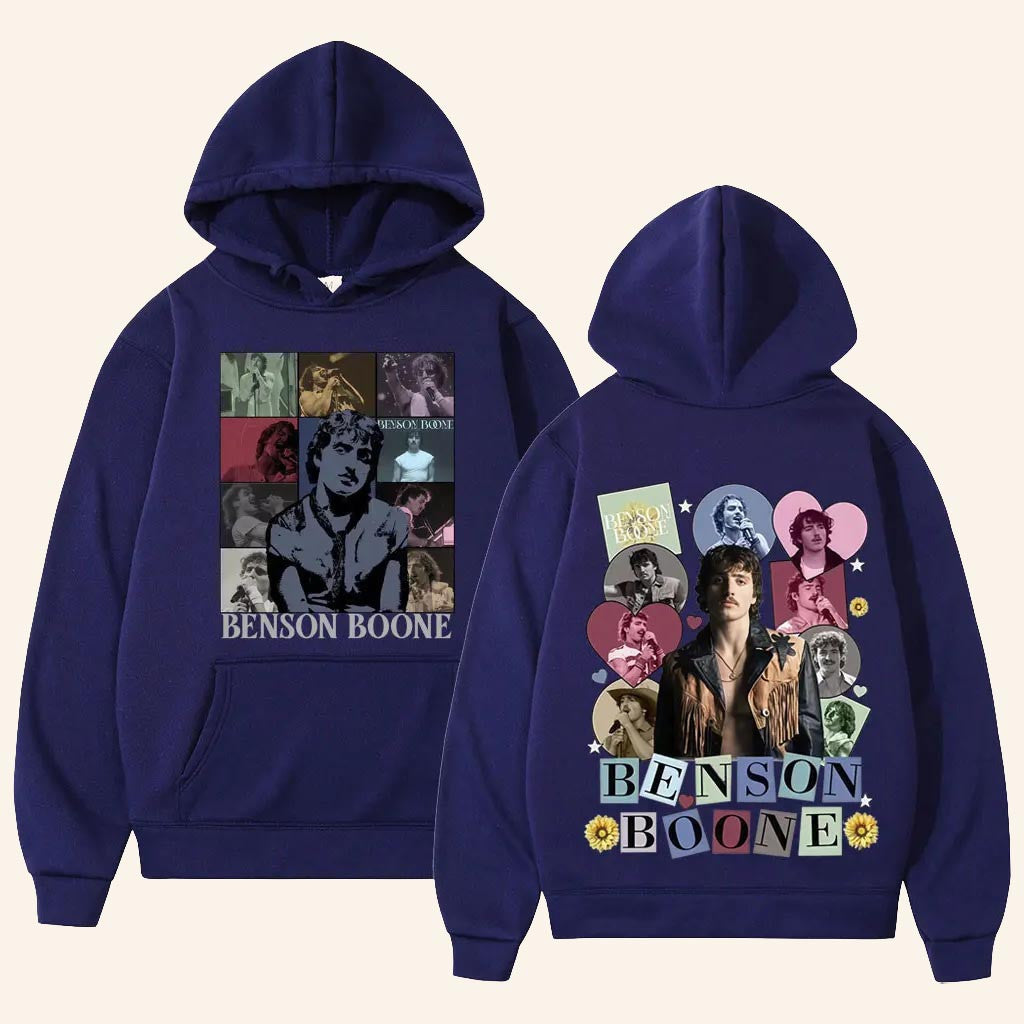 Benson Boone Merch American Heart Tour 2025 Hoodie Cool Gifts For Music Lovers - Thriftgiftshop