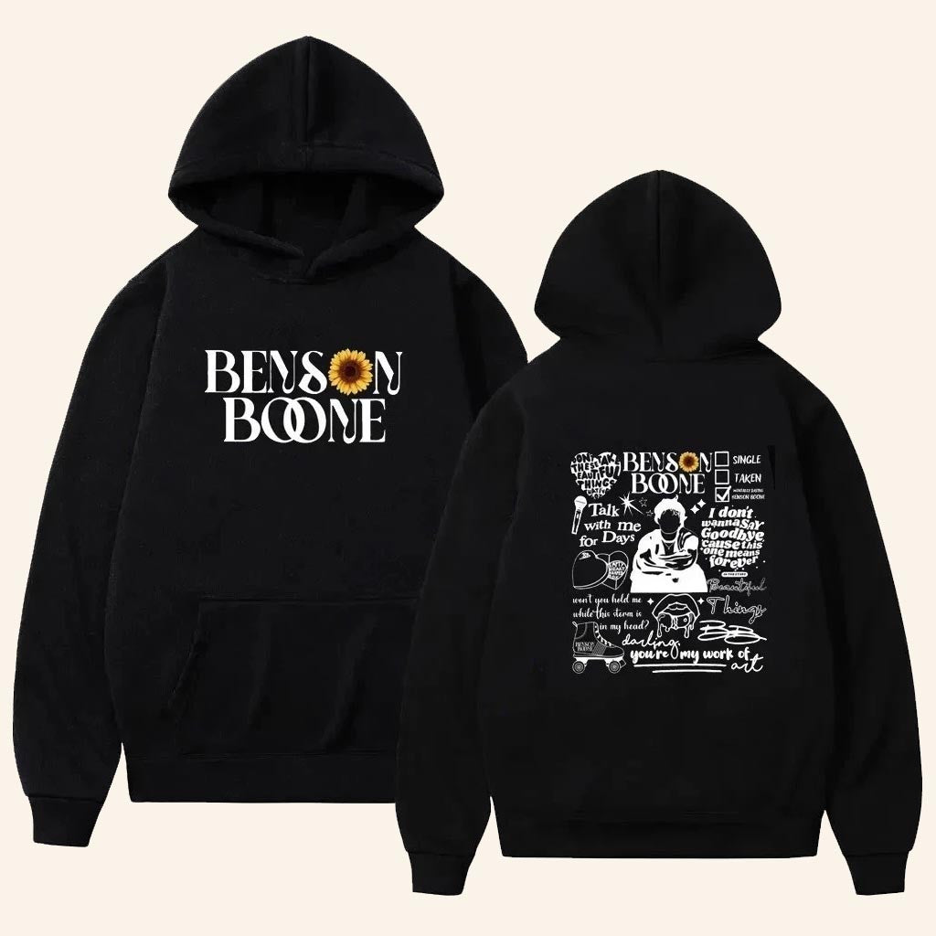 Benson Boone Merch American Heart Tour 2025 Hoodie Gifts Ideas For Music Fans - Thriftgiftshop
