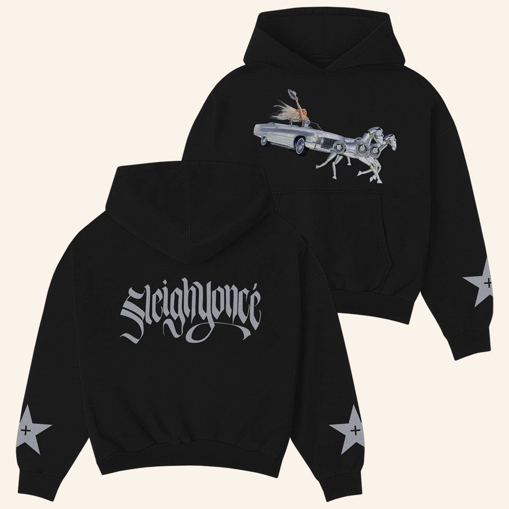 Beyonce Merch Silver Sleigh Hoodie Best Christmas Gifts For Wife - Thriftgiftshop