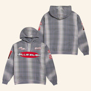 Billie Eilish Merch IRIS x Billie Upcycled Plaid Hoodie Gift Ideas For Music Lovers - Thriftgiftshop