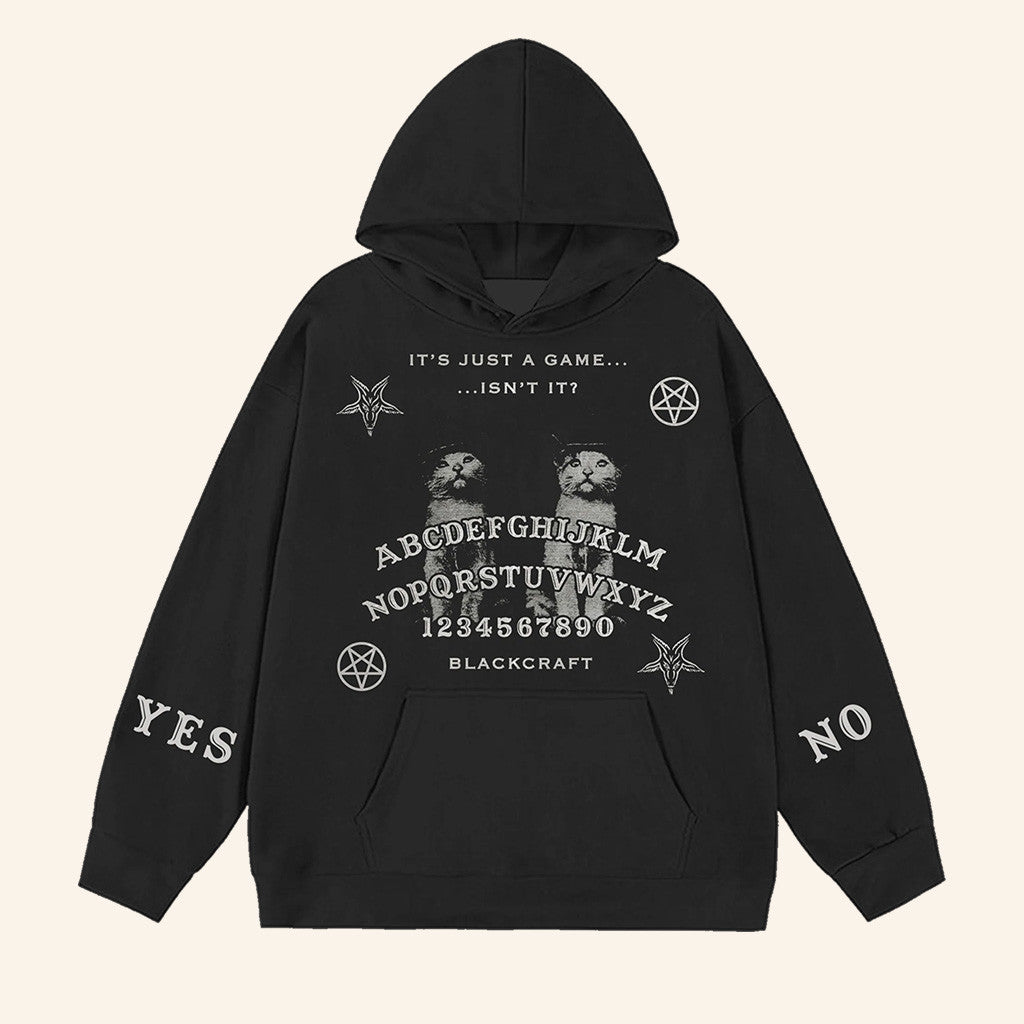 Blackcraft Cult Merch Ouija Cats Hoodie Christmas Gift Ideas For Him - Thriftgiftshop