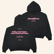BLACKPINK Merch BLACKPINK Continent Logo Hoodie Black Gifts For Music Lovers - Thriftgiftshop