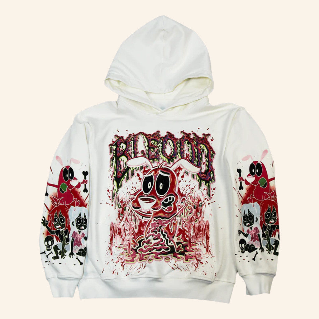 Bleood Merch Courage The Cowardly Dog Hoodie Gifts For Brothers - Thriftgiftshop