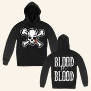 Blood For Blood Merch Blood For Blood Skull Hoodie Gifts For Music Fans - Thriftgiftshop