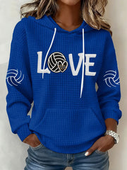 Blue Pittsburgh Volleyball Hoodie Game Day Clothing Gifts For Volleyball Fans - Thriftgiftshop