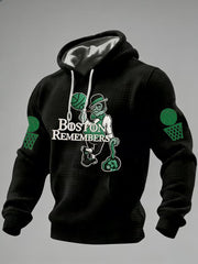 Boston Basketball Hoodie Boston Remember Hoodie Game Day Apparel Gifts For Son - Thriftgiftshop