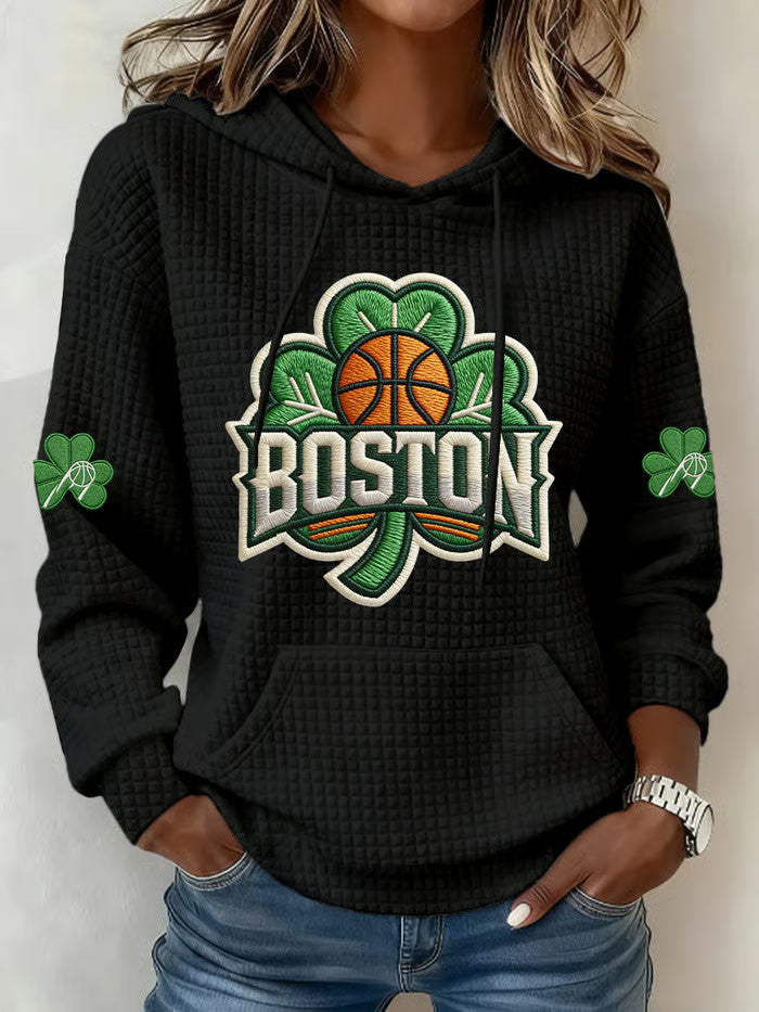Boston Basketball Hoodie Game Day Merch Best Gifts For Basketball Lovers - Thriftgiftshop