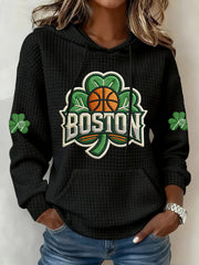 Boston Basketball Hoodie Game Day Merch Best Gifts For Basketball Lovers - Thriftgiftshop